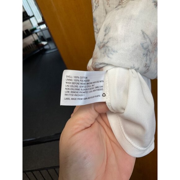 Girls Floral Print Off-Shoulder Top - Size XL 14/16 - Picture 3 of 4